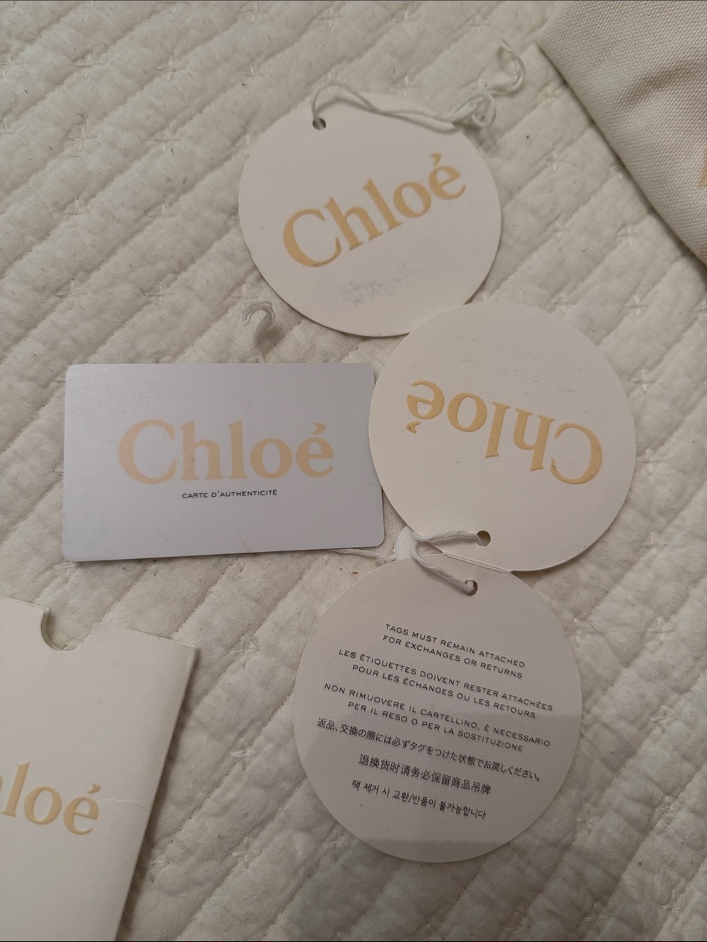 Authentic Chloe Milo Tote Women's Leather Tote Bag in Cognac, dust bag + creds - Picture 9 of 11